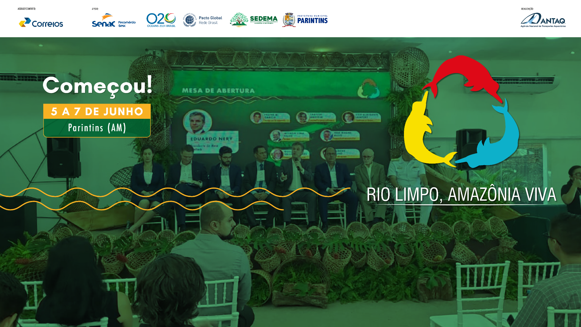 Seminário Executivo do segundo dia do evento "Rio Limpo, Amazônia Viva" apresentou três diálogos sobre ESG. Discussões vão subsidiar grupo temático do G20