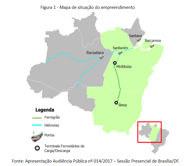 Mapa - Ferrograo