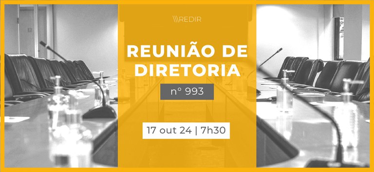 Acompanhe a 993ª Reunião de Diretoria da ANTT (ReDir)