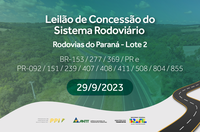 ANTT abre processo de licitação para concessão do segundo lote das Rodovias do Paraná