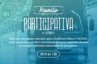 ANTT abre RP nº 5/2021 sobre ajustes da proposta de revisão do marco regulatório do transporte de passageiros