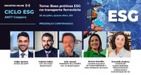 ANTT e Brasil Export promovem live sobre ESG no setor ferroviário