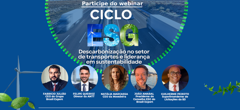 ANTT e Brasil Export promovem webinar sobre descarbonização nos transportes terrestres