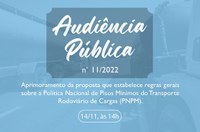 ANTT vai realizar Audiência Pública sobre as regras da Política Nacional de Pisos Mínimos (PNPM)