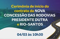 Nova concessão das rodovias Presidente Dutra e Rio-Santos tem início nesta sexta-feira (4/3)