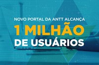 Portal da ANTT registra mais de 1 milhão de usuários