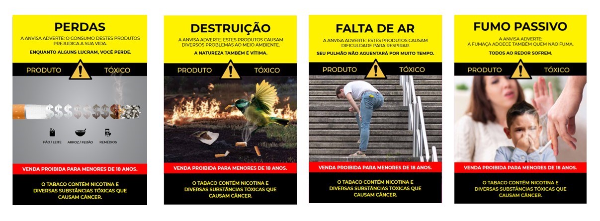 Advertências para mostruários