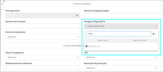 Tutorial - Consulta Radiofármacos - tela 3