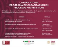 Arquivo Geral da Nação do México e ALA promovem cursos de capacitação a distância