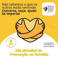 Arquivo Nacional na campanha Setembro Amarelo