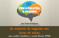 “Com a palavra, o usuário” - Dia 30 de agosto