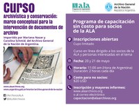 ALA promove curso on-line: Arquivística e Conservação