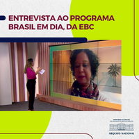 Diretora-geral concede entrevista ao Programa Brasil em Dia, da EBC