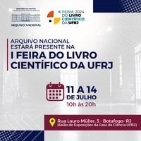 Títulos do catálogo do AN estarão da I Feira do Livro Científico da UFRJ