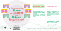 Webinar celebra 183 anos do AN e 30 anos da Lei de Arquivos