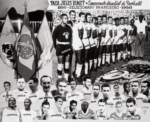 Cartão postal produzido para o IV Campeonato Mundial de Futebol. Rio de Janeiro, 1950. Correio da Manhã.
