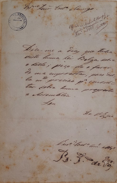 Carta de Bernardo Pereira de Vasconcelos
