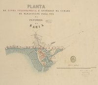Planta da linha telegráfica - província da Bahia