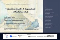 Biblioteca Nacional promove Webinar "Viajantes e imigrantes de língua alemã: o Brasil a seus olhos", entre os dias 1 e 2 de julho de 2021