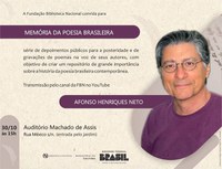 BN Convida: Memória da Poesia Brasileira, com Afonso Henriques Neto