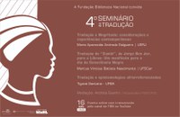 Biblioteca Nacional realiza o 4º Seminário de Tradução, na próxima segunda-feira (16/09)