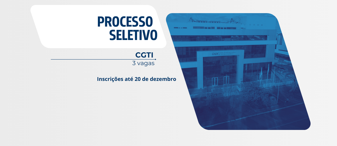 As inscrições vão até o dia 20 de dezembro