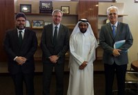 Carlos Nobre se reúne com o presidente da Qatar University