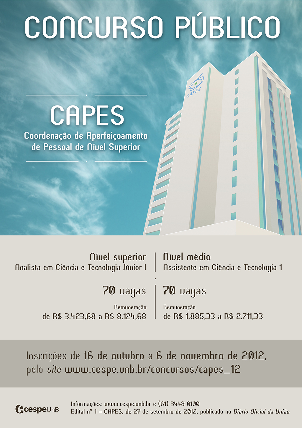 Cartaz ConcursoCAPES 2012