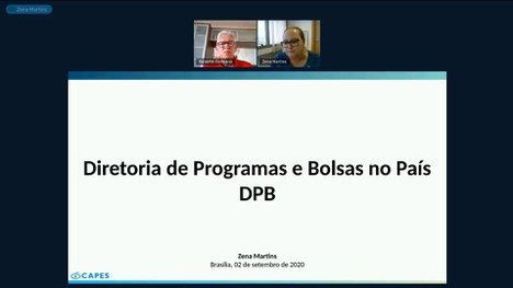 Zena Martins, diretora de Programas e Bolsas da CAPES, explicou as ações da Coordenação relacionadas à concessão de auxílios, em fórum sobre zootecnia e recursos pesqueiros (Foto: Divulgação)