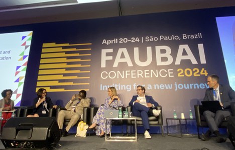 Imagem: Participantes da reunião com a Faubai (Divulgação)
