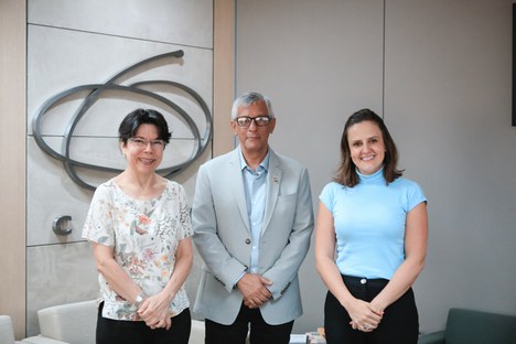 Mercedes Bustamante, Osvaldo Moraes e Renata Grisoli (Naiara Demarco - CGCOM/CAPES)