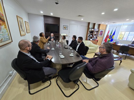 Imagem: Presidente da CAPES é recebida por dirigentes da UFSC (Ester Cruz - CGCOM)