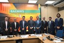 Ministério dos Transportes recebe comitiva italiana para discutir investimentos e parcerias no setor ferroviário