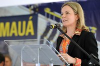 Gleisi Hoffmann inaugura Usina Hidrelétrica Mauá