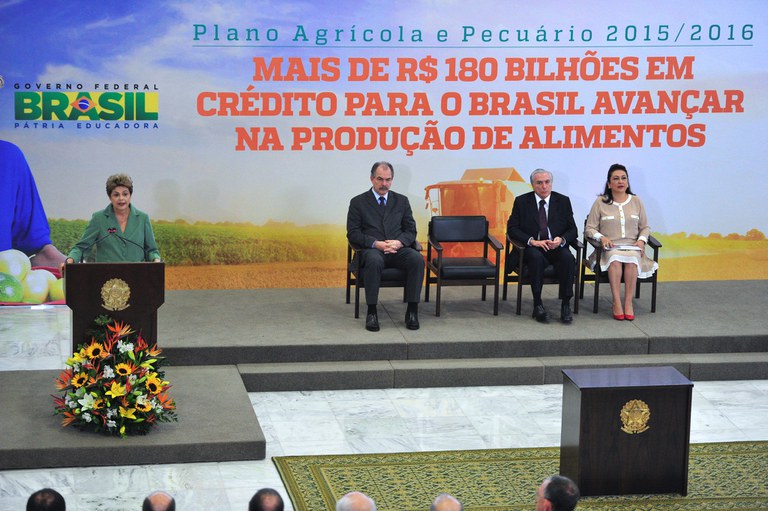 02/06/2015 - Cerimônia de Lançamento do Plano Agrícola e Pecuário 2015/2016. Foto: Eduardo Aiache