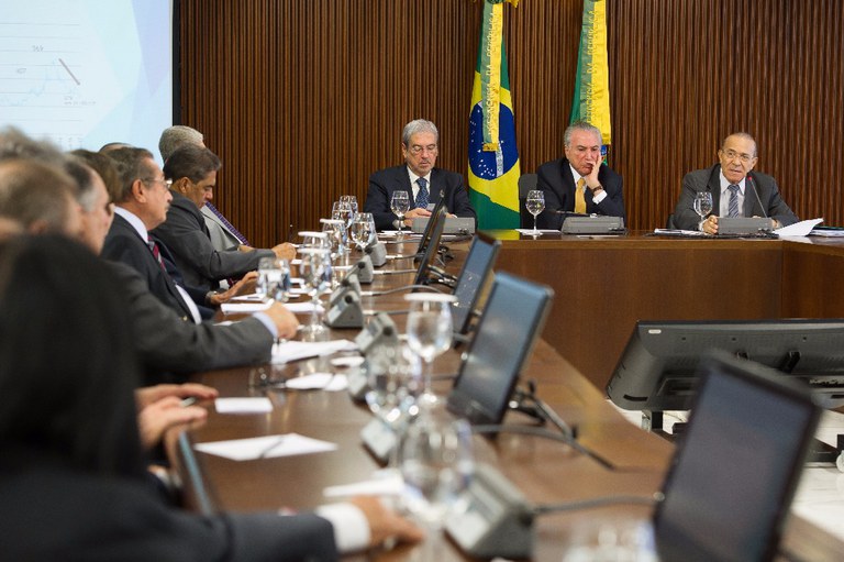 Reunião com os líderes da base aliada