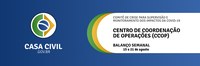 Balanço de medidas do Governo Federal: 22ª semana do Centro de Coordenação das Operações do Comitê de Crise da Covid-19