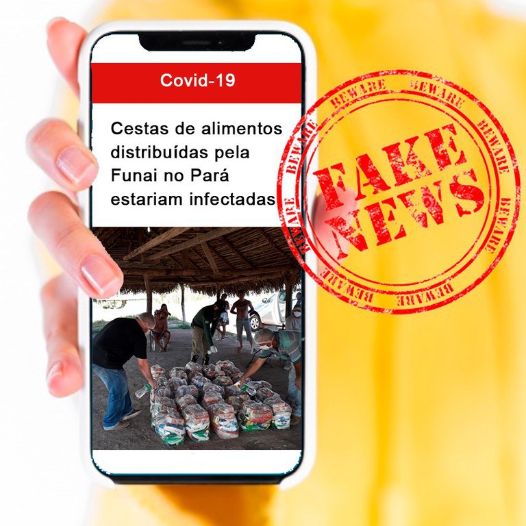 Fake news cestas de alimentos Funai