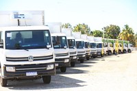 Governo Federal entrega caminhões do Programa de Aquisição de Alimentos e cestas de alimentos, no Tocantins