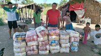 Distribuídas 1,3 mil cestas de alimentos para famílias indígenas Xavante, no Mato Grosso