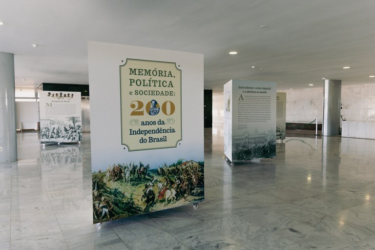 Palácio do Planalto sedia exposição sobre o Bicentenário da Independência do Brasil