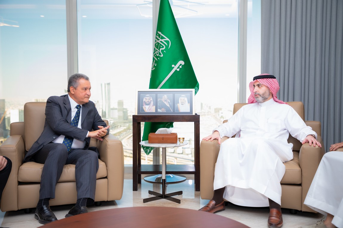 Rui Costa em encontro com o ministro dos Transportes, Saleh Al- Jasser