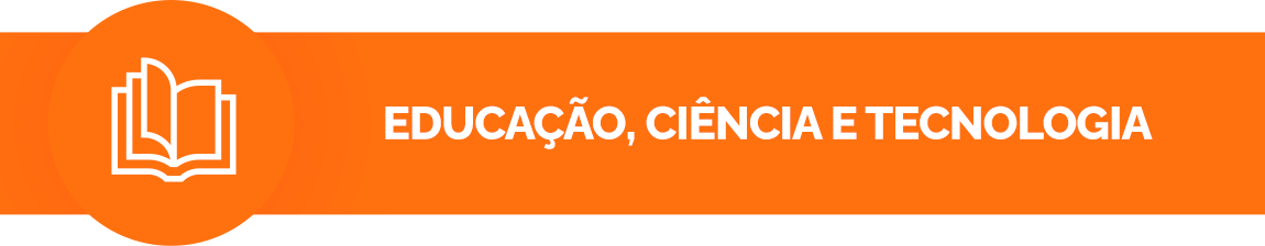 Banner do eixo Educação, Ciência e tecnologia