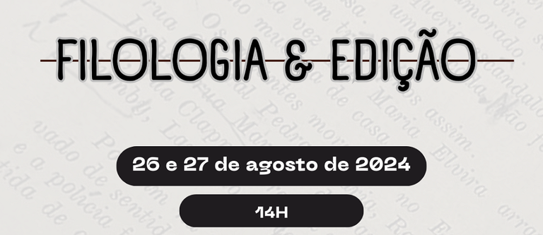 Evento sobre Filologia e Edição