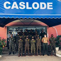 Visita ao CASLODE dos Alunos do B DoMPSA - Exército Brasileiro