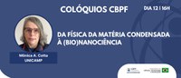 Colóquios CBPF: Da Física da Matéria Condensada à (Bio)nanociência