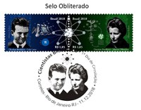 Correios lançam no CBPF selos comemorativos da obra de cientistas do Brasil