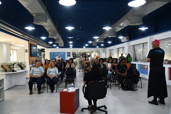 Palestra Inclusão e Acessibilidade na Educação Pública - Crédito: Tatiana Azzi/NCS