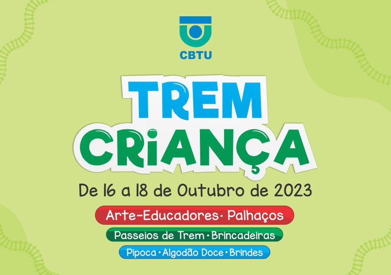 Flyer do projeto Trem Criança