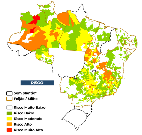 Figura 3 – Risco da Seca na Agricultura Familiar Plantio:Abr/24.